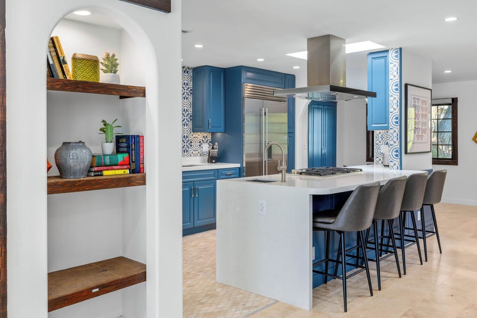 Expansive chefs kitchen