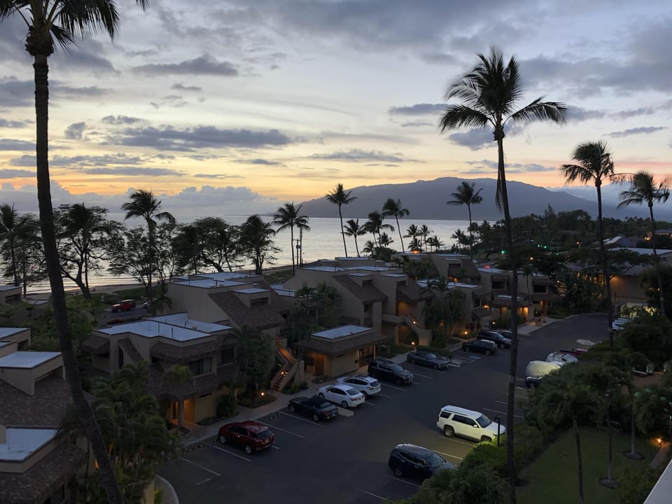 Sunset view from balcony