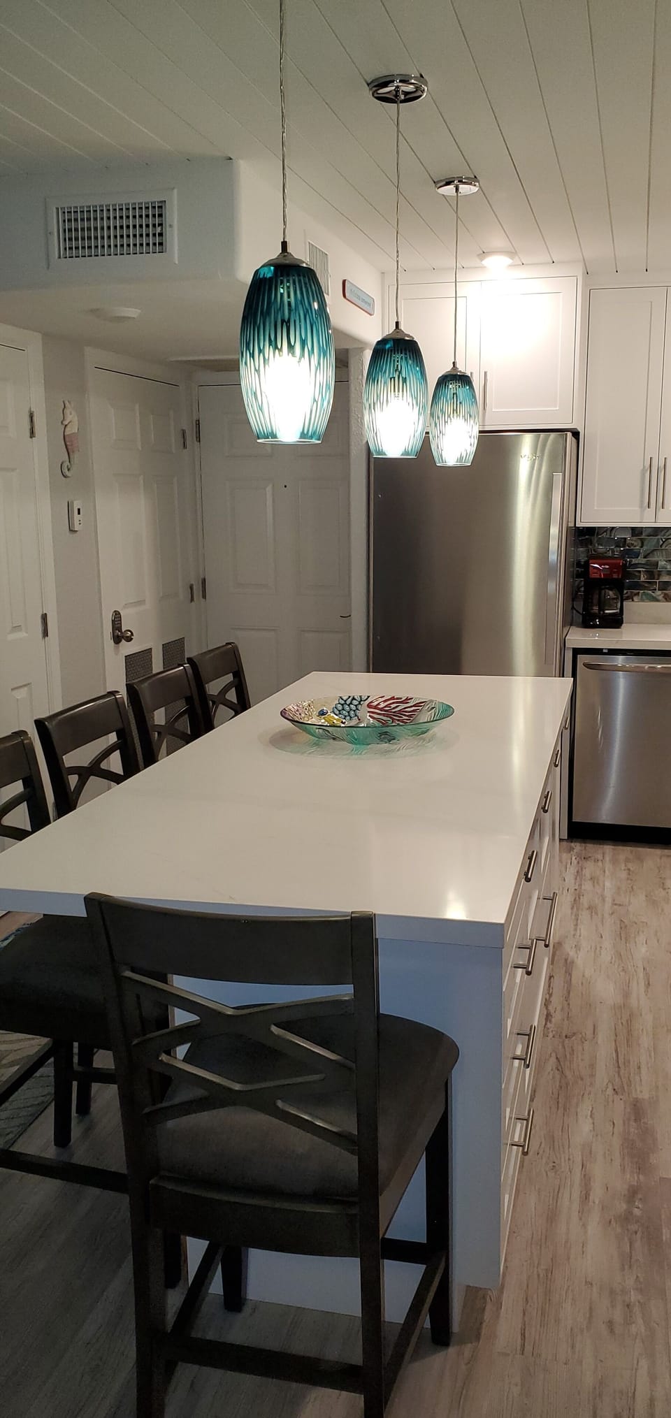 Large kitchen island for dining