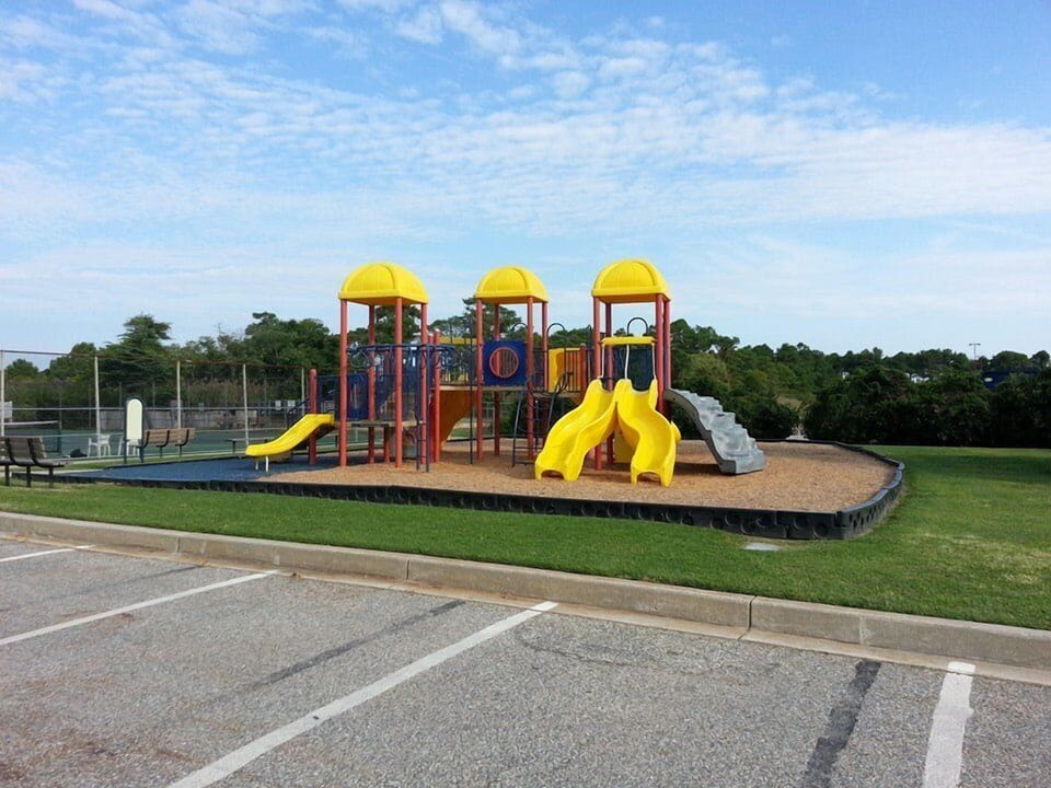 Walk to the neighborhood playground!  Tennis and basketball too.