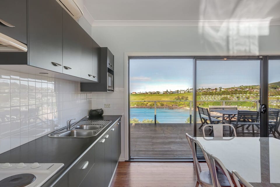 Looking out from the kitchen