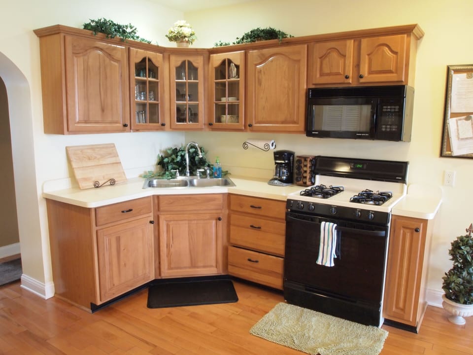 Partial view of kitchen.