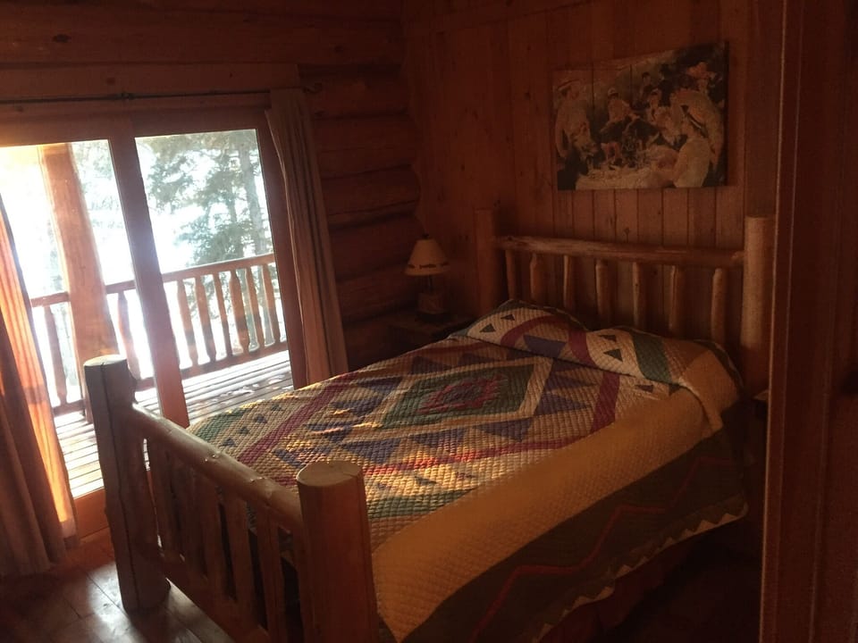 Every bedroom leads our to the lakeside deck