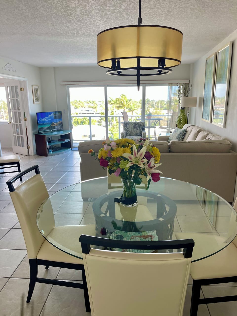 View from kitchen area