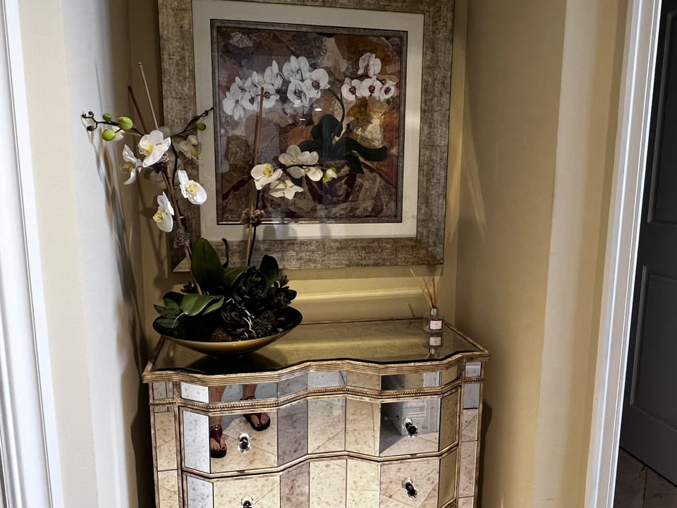 Professionally  decorated condo with a little bit of glam! 