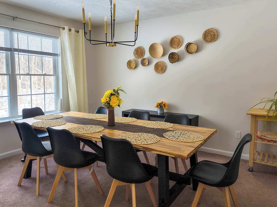 Gather, feast, and make memories! Our dining room is the perfect spot for shared meals and good times