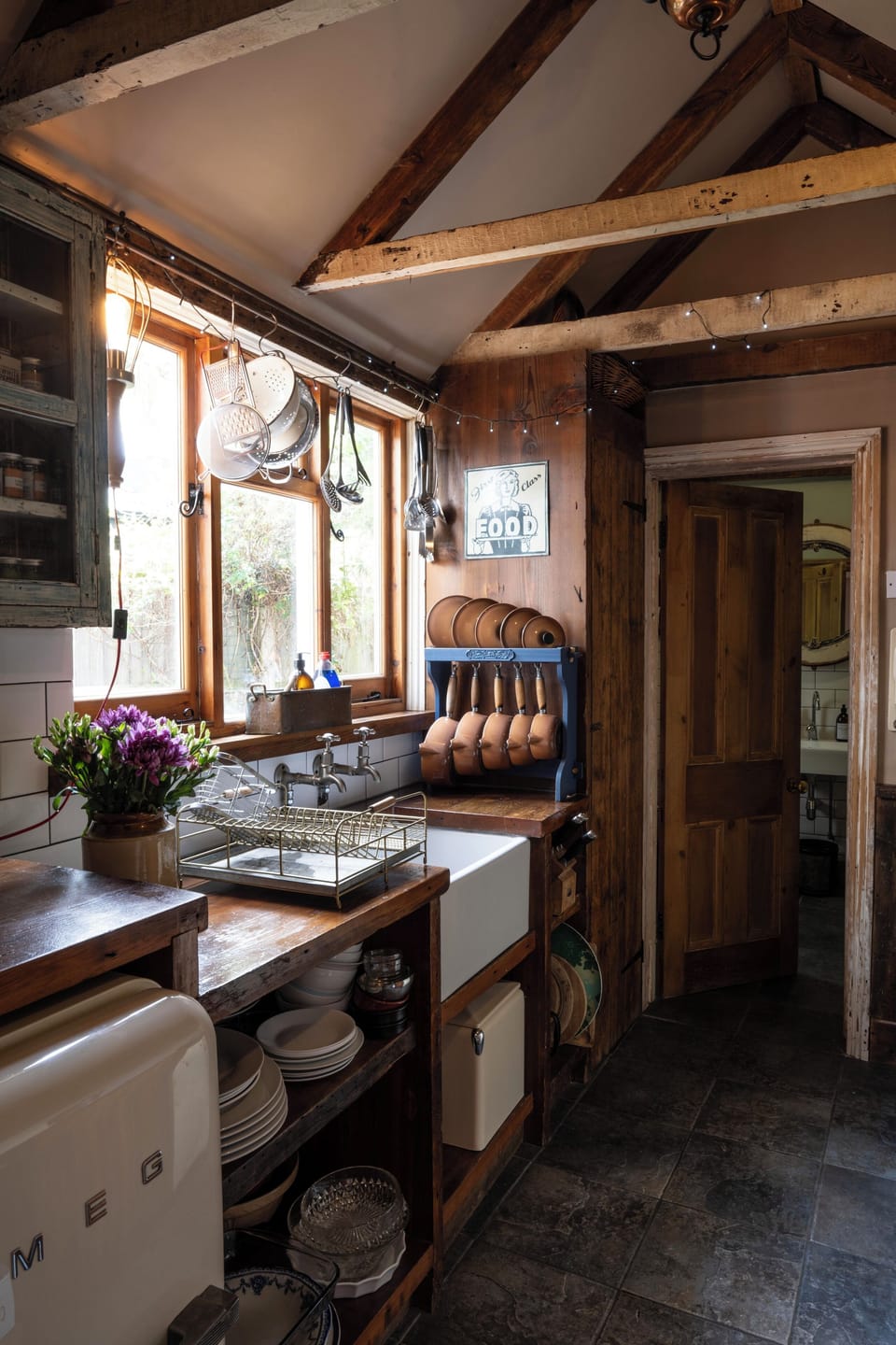 The kitchen has the original butler sink 