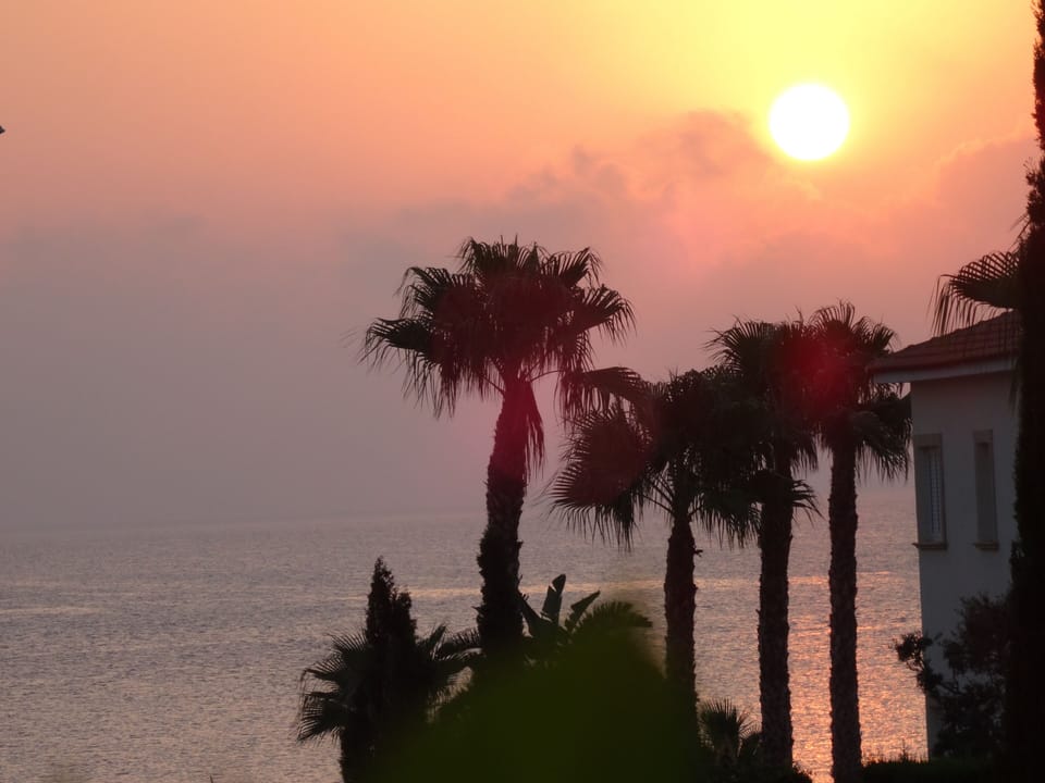 Early sunrise view from the villa