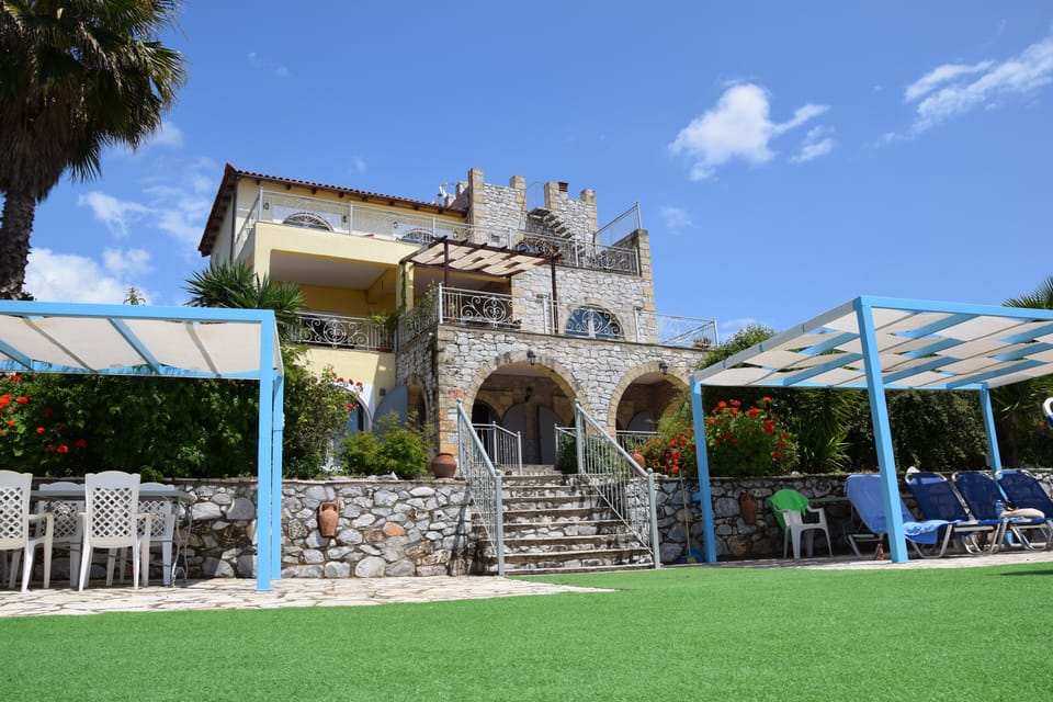 Villa From the Pool.
