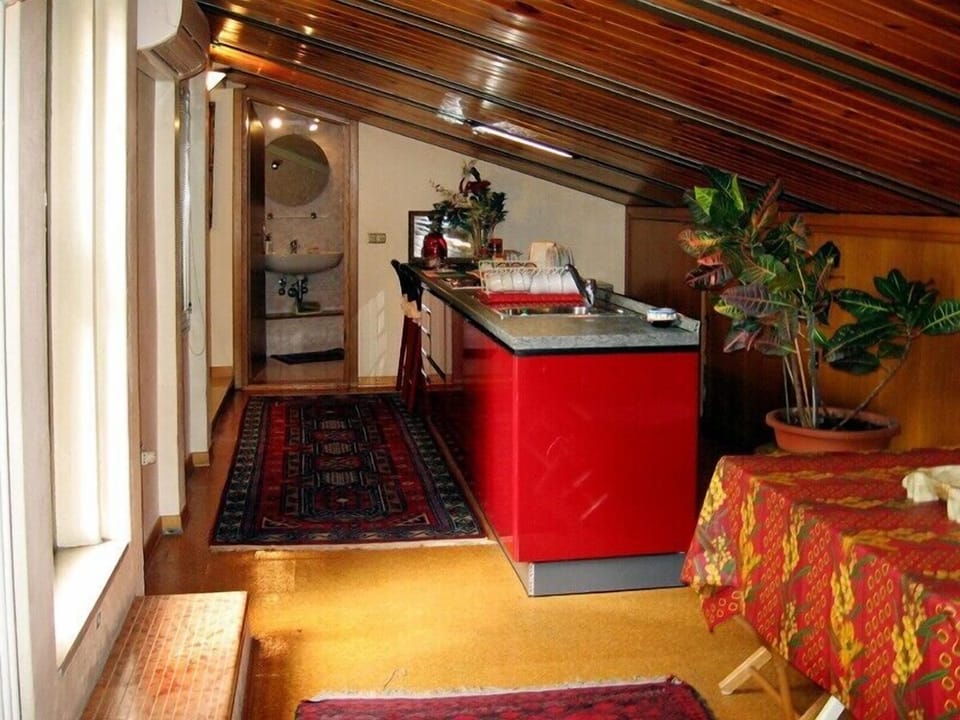 kitchen with convenient access to the terrace