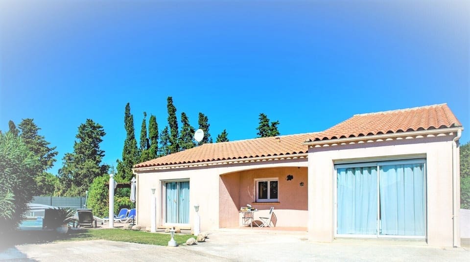 Front of villa