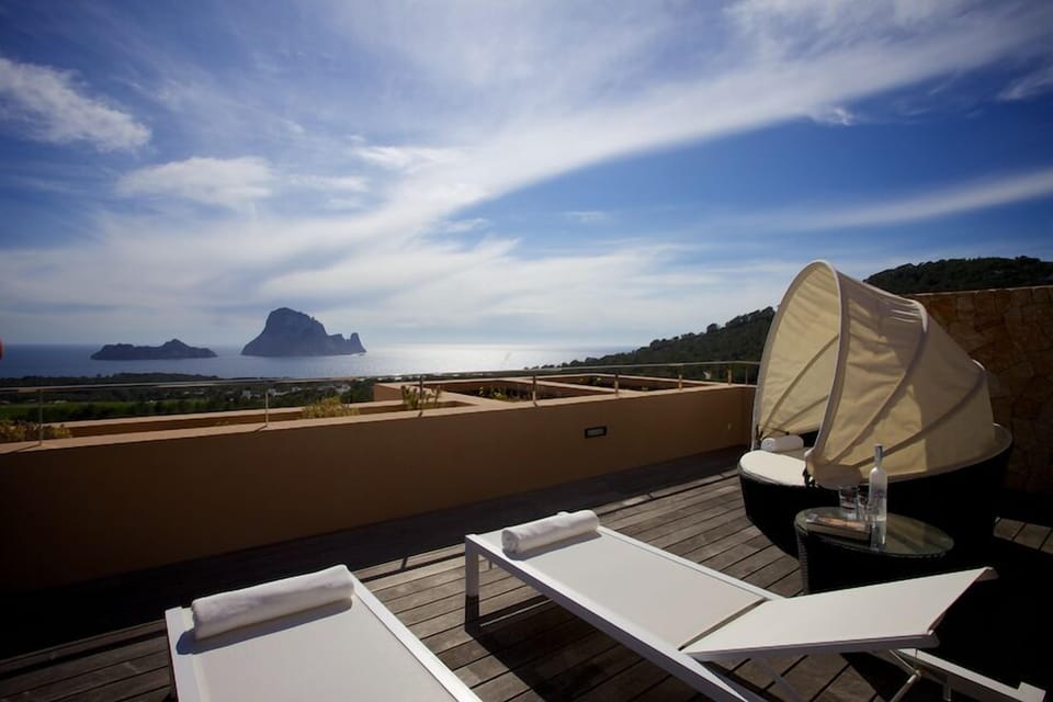 Great views from terrace to Es Vedra