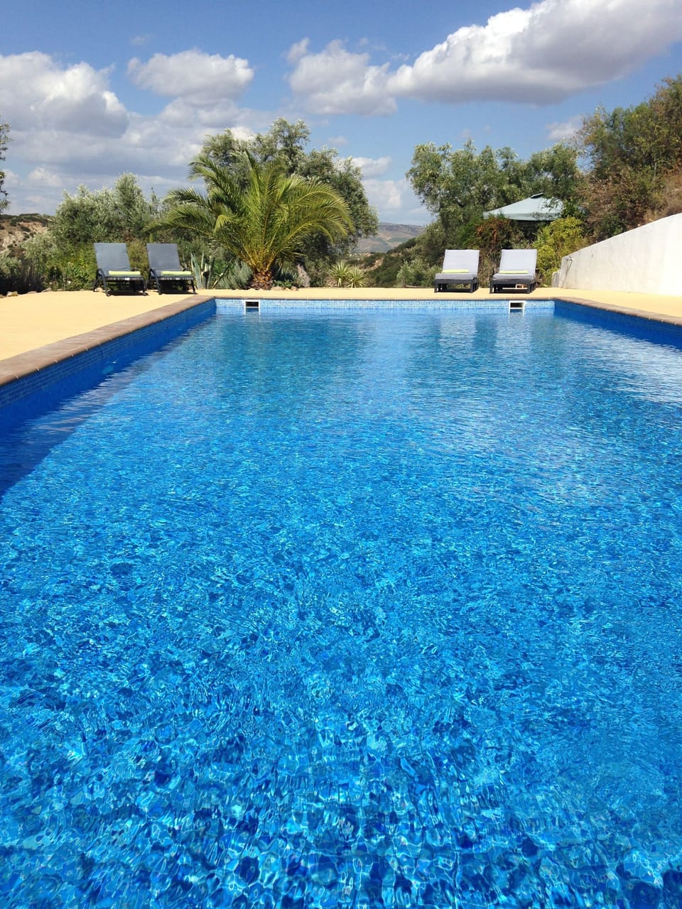 Stunning 12 metre saline pool is the perfect ingredient for a summer holiday