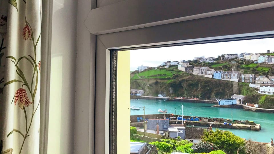 Mevagissey Harbour from windows...