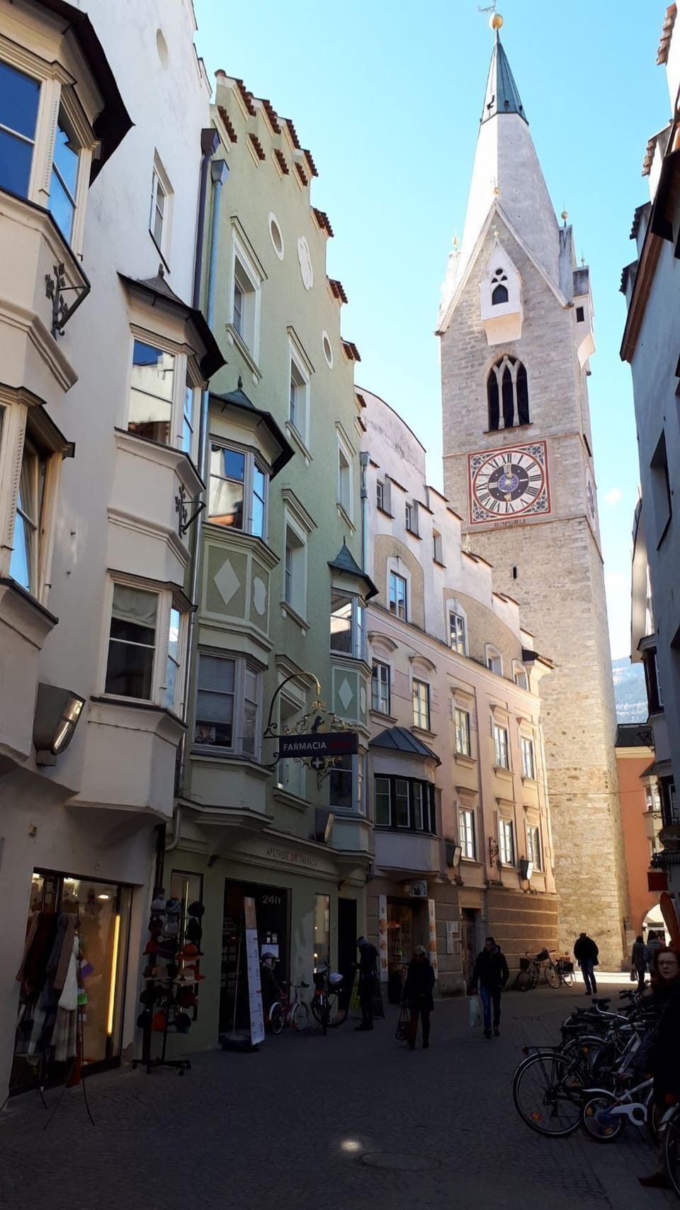 Street where Downtown Hideout is located Quiet holiday apartment with garden Bressanone/Brixen/Südtirol/Dolomiten/Alps