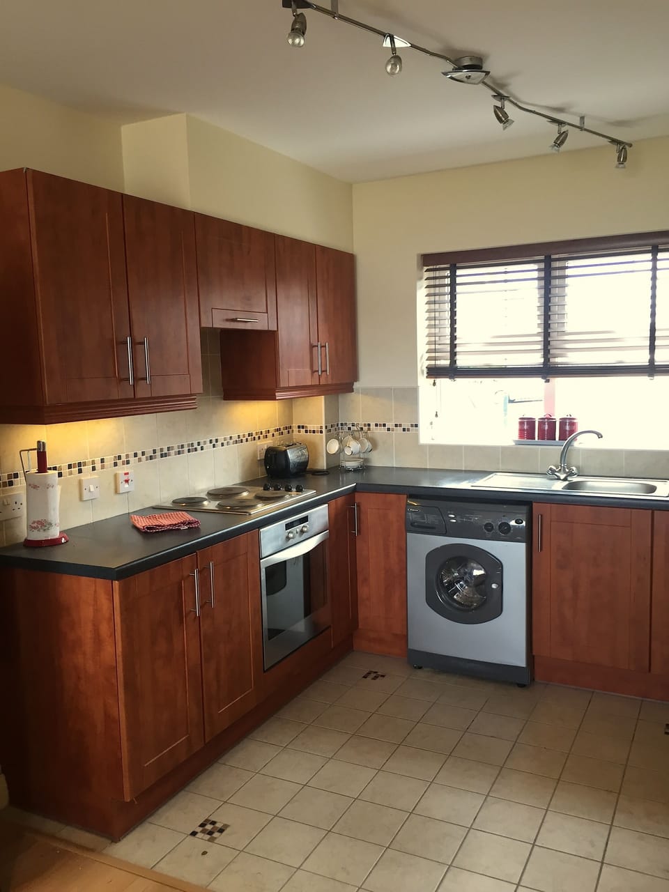 Kitchen with modern conveniences