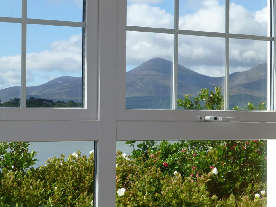 Beautiful mountain views from the master bedroom