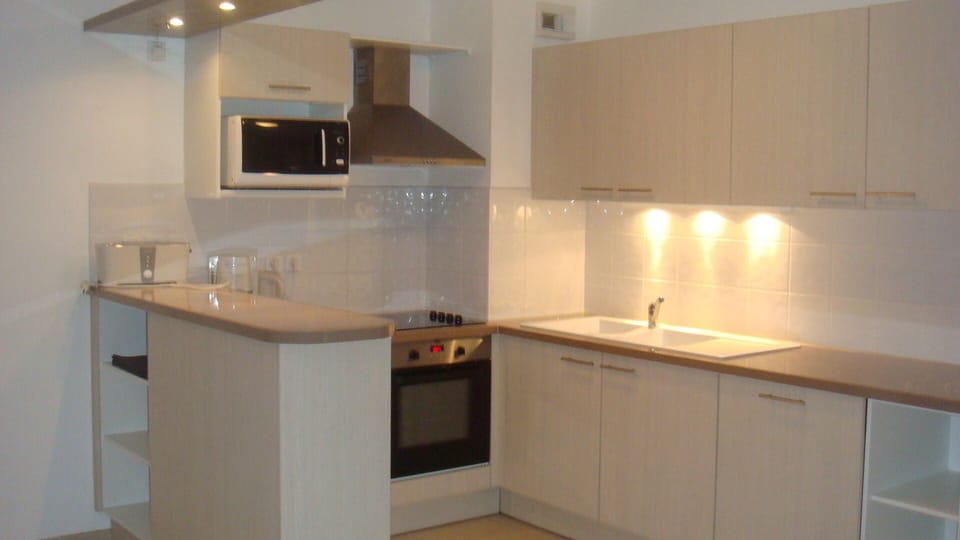 Open-plan kitchen