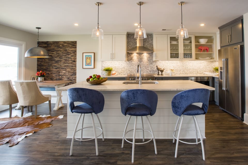 From here you can begin to appreciate the kitchen.