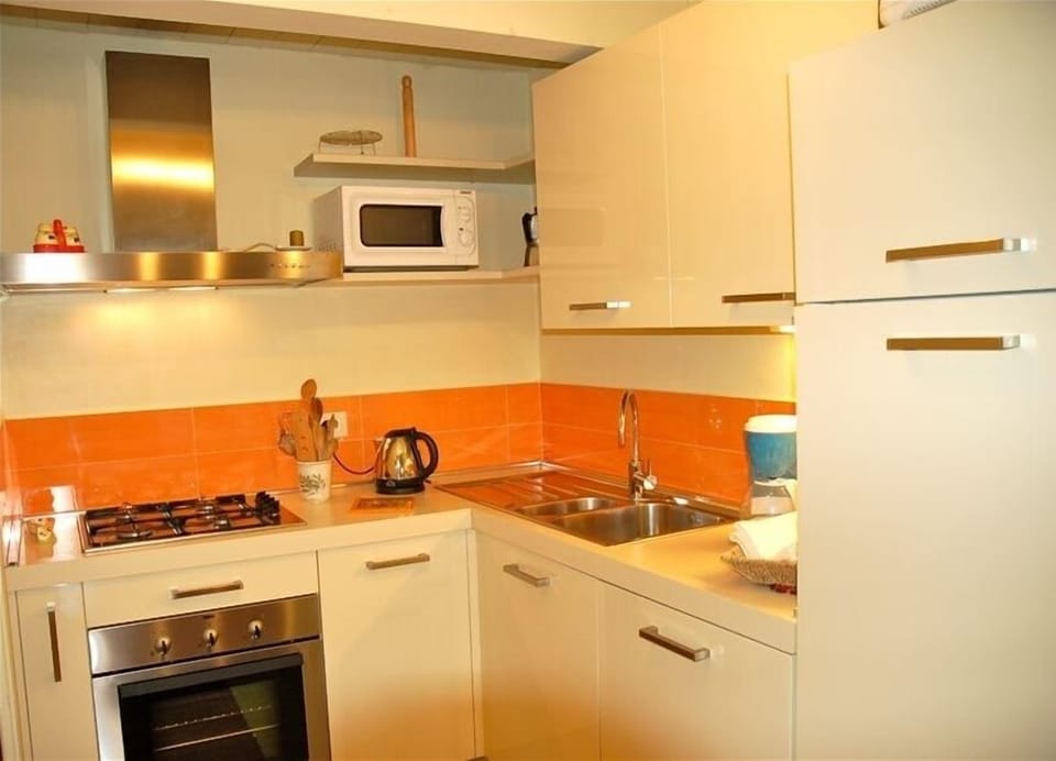the kitchen