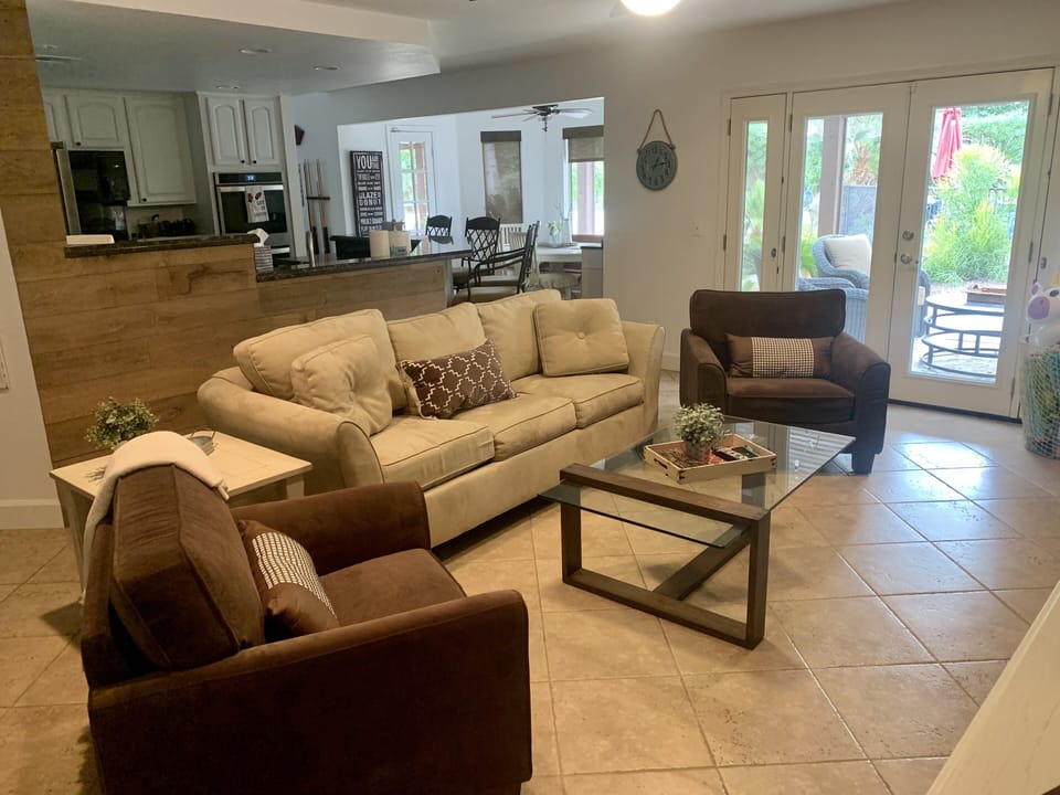 Family room off kitchen
