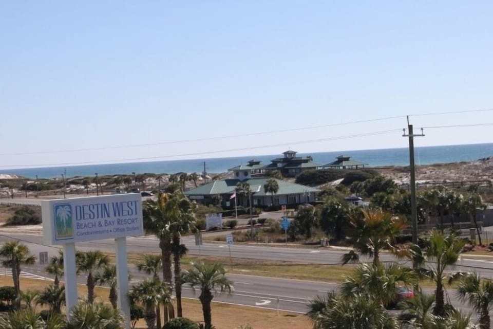 Gulf directly across the street.  Uncrowded beach adjacent to nature preserve.