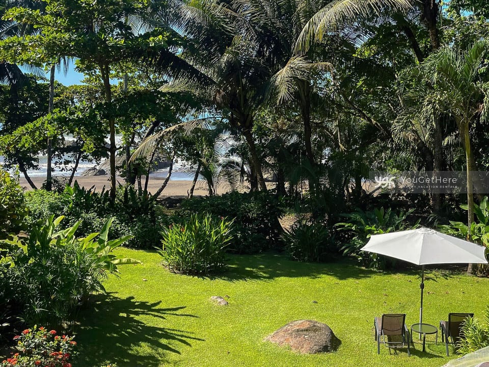 Yard & Ocean View from second floor bedrooms balcony