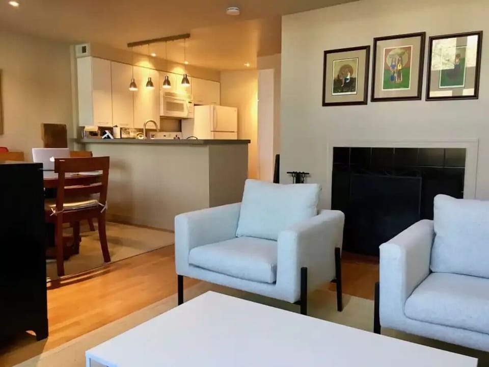 Kitchen view from living room