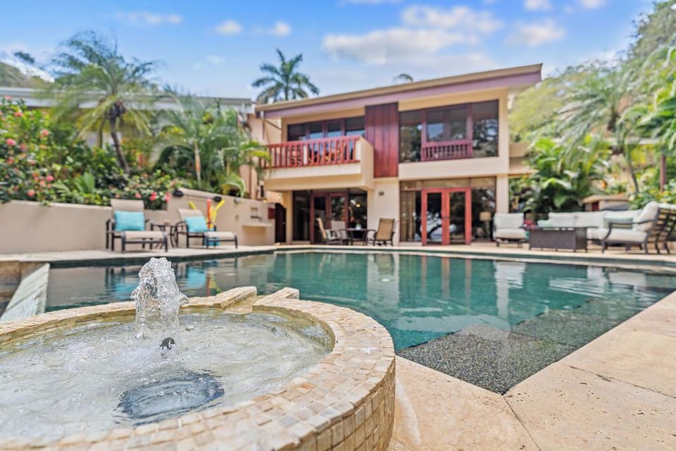 Our patio is private and fun. Pool, lounges, conversation seating and dining.  
