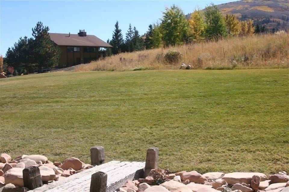 View just outside back deck looking toward Clubhouse