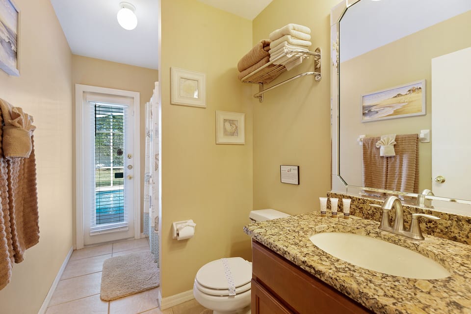 Updated 2nd Bathroom with Granite counter and new cabinets