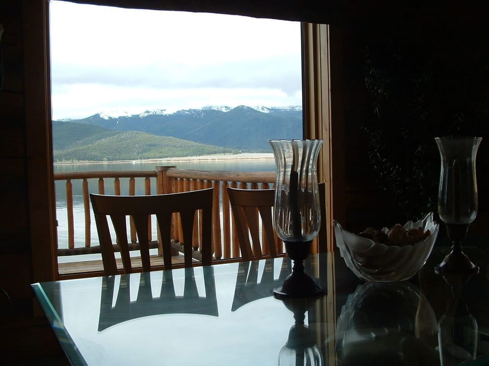 Dining Area With Outside View