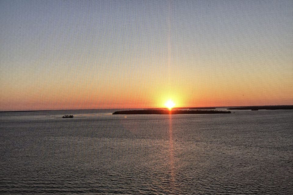 Spectacular daily sunset from enclosed lanai