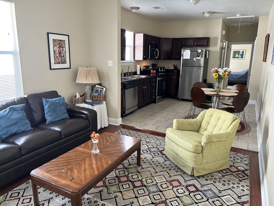 Living Room & Eat In Kitchen