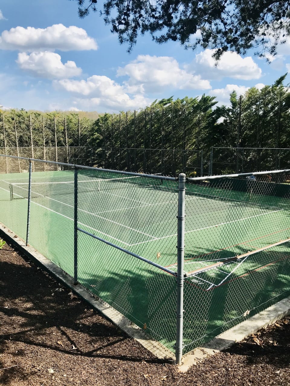 Tennis court in our neighborhood