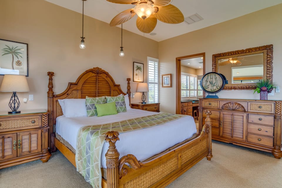 Kingsize bed with central AC for ultimate comfort.