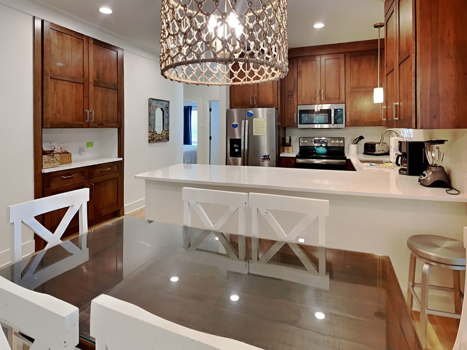 Enjoy the brand new natural wood kitchen and pantry with lots of storage.