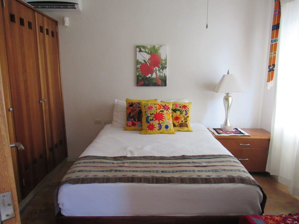 bedroom 4 - downstairs with queen bed