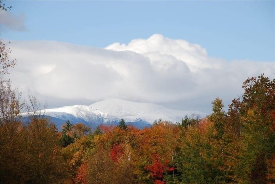 View from the front parking area of Mt Washington