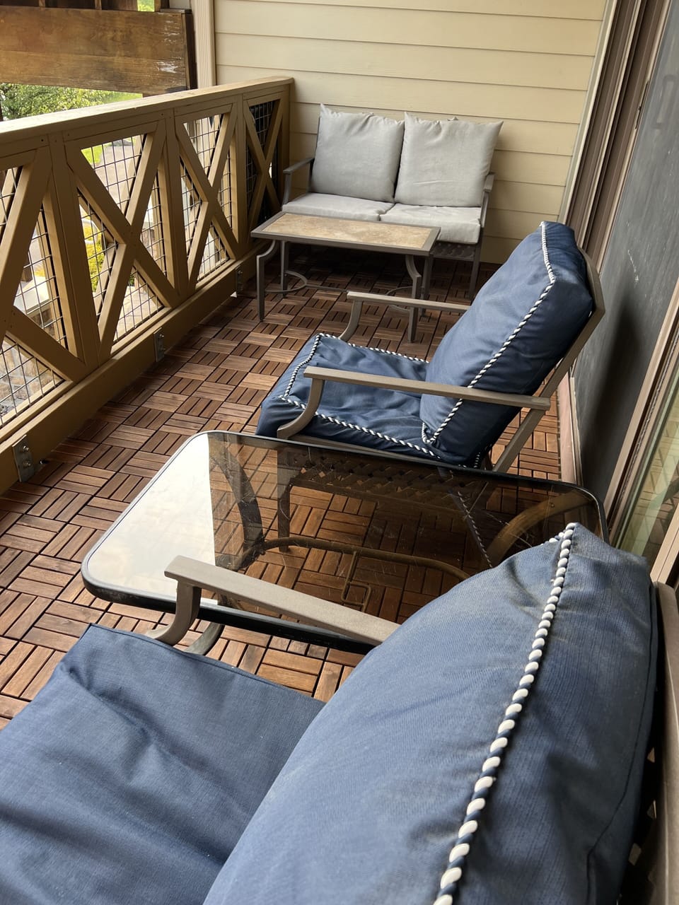 Lakeside balcony