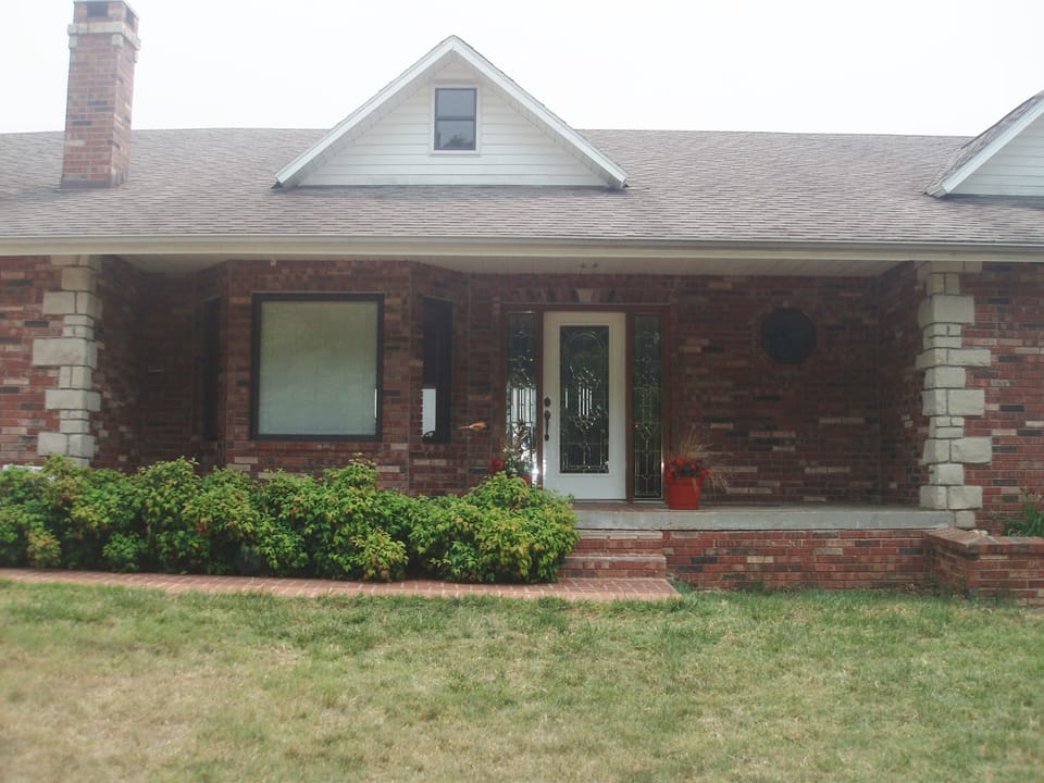 Front of house. Actually a three story house but only rent top two. 