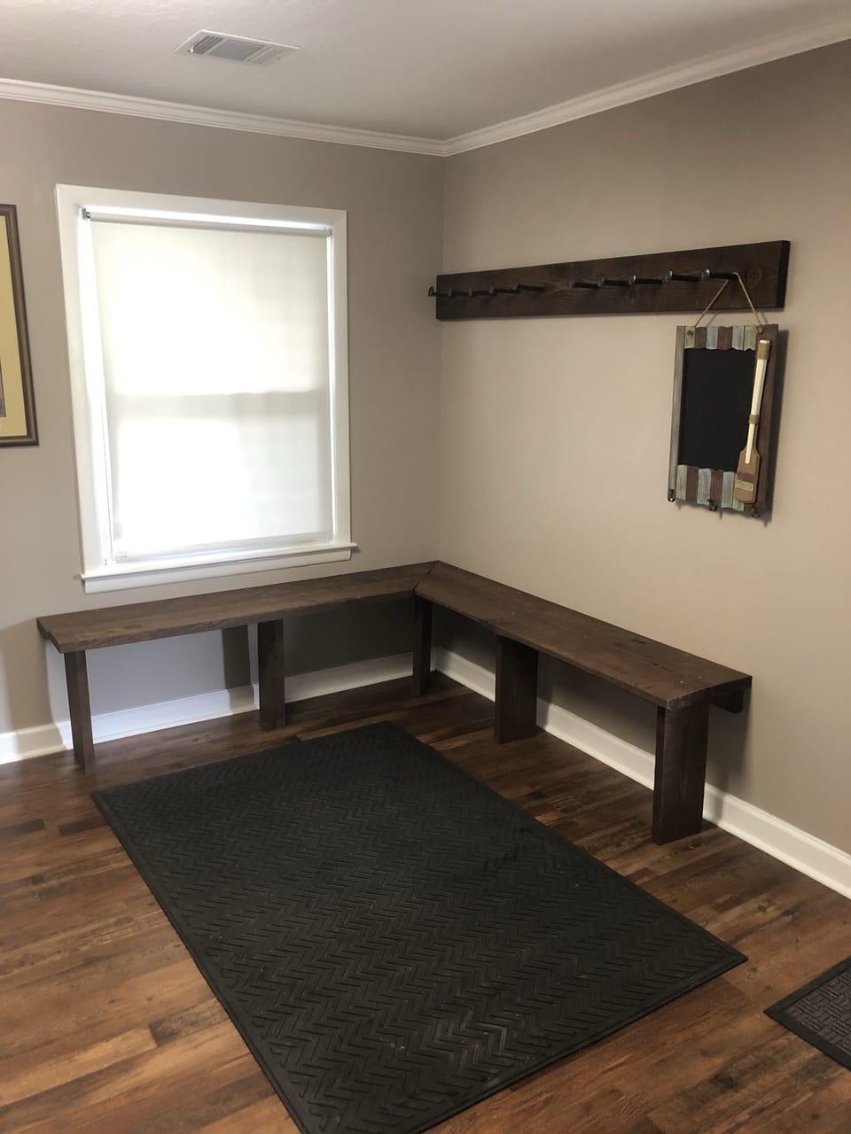 Area in house for shoes, boots, jackets