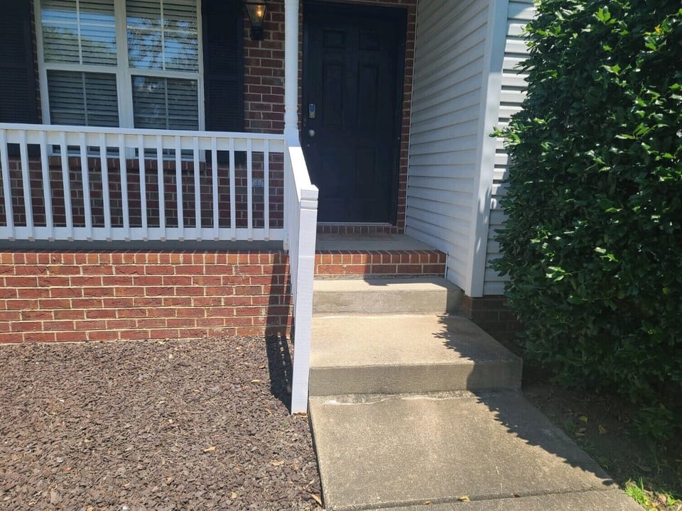 Easy front porch access into the house.