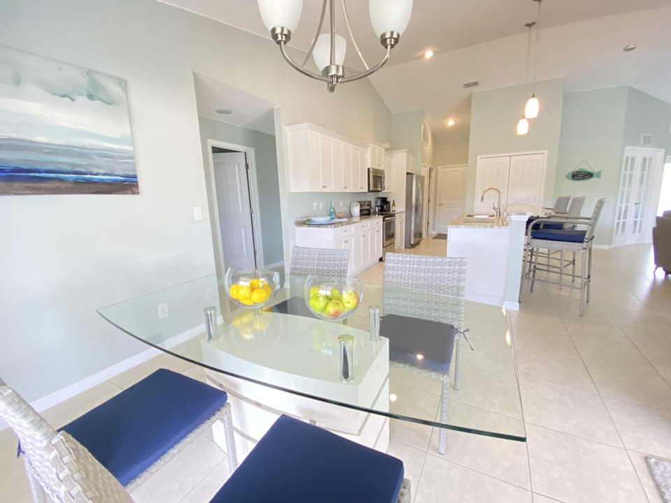 Dine inside or enjoy family game night.