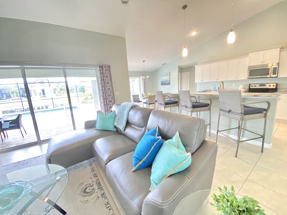 Light, airy open concept living.