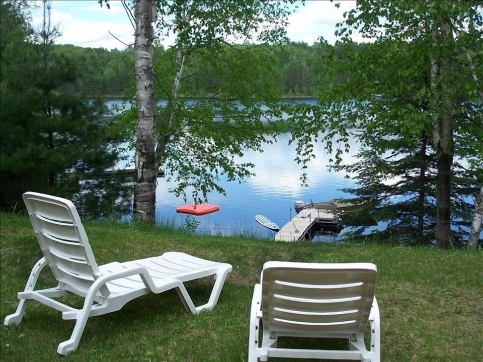 Swim raft and dock, canoe and kayak provided