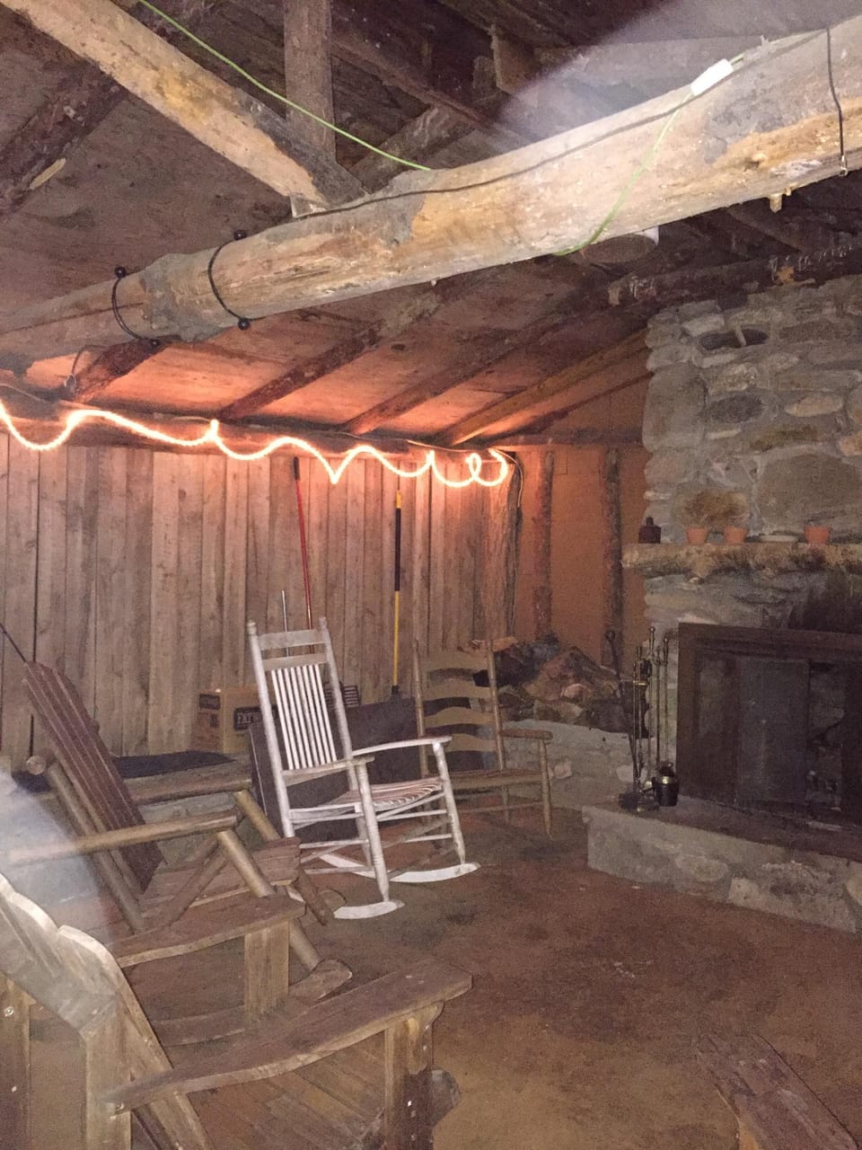 Outdoor space - picnic shelter with huge fireplace