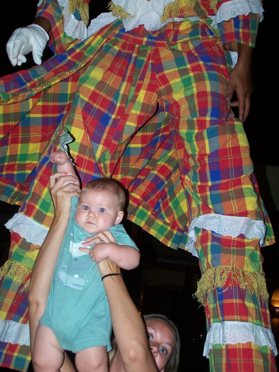We love dancing with the Mocko Jumbies! They preform a few times a week. 