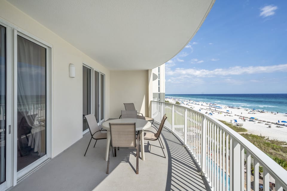 Gulf front balcony
