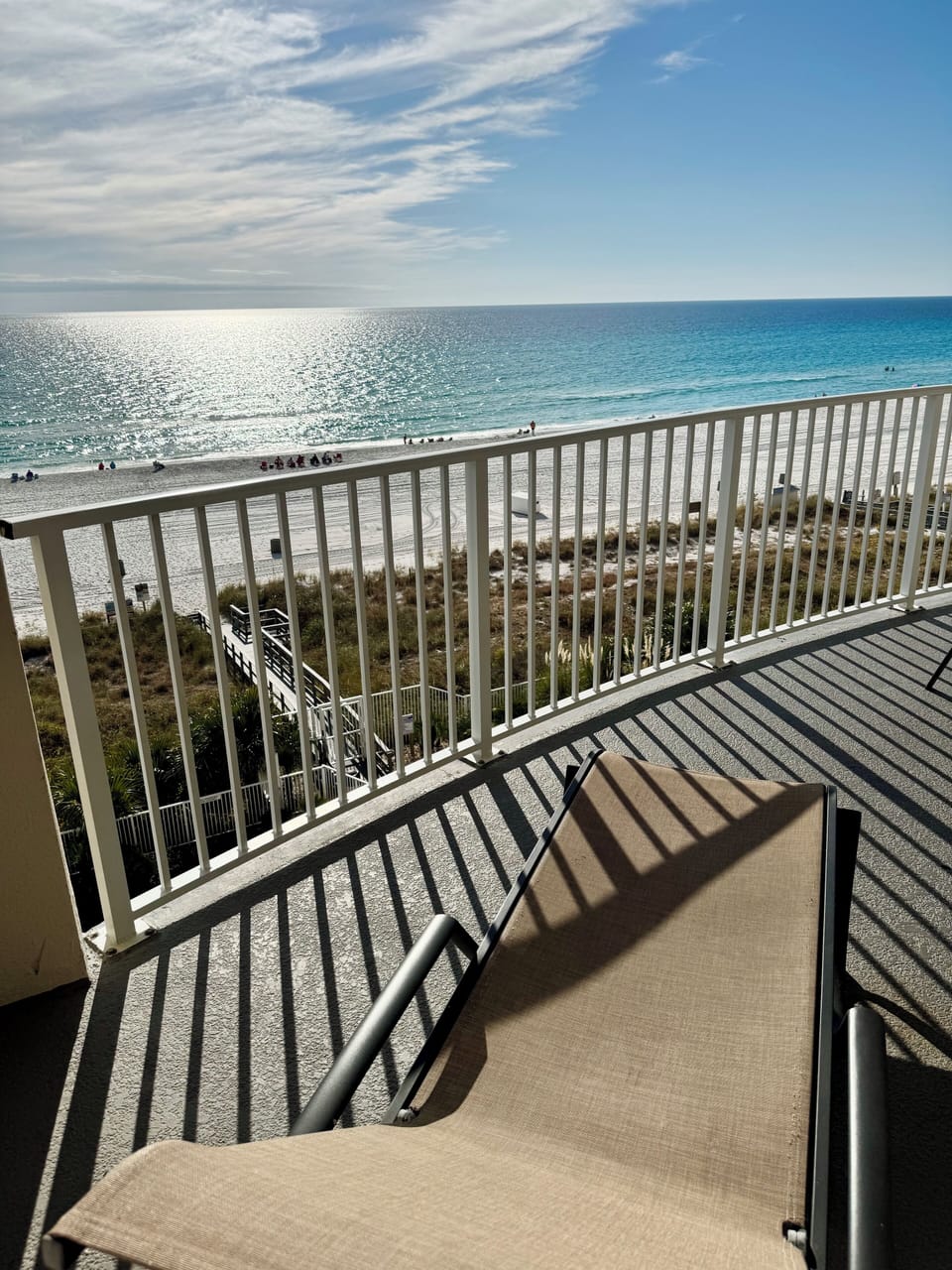 Gulf front balcony 